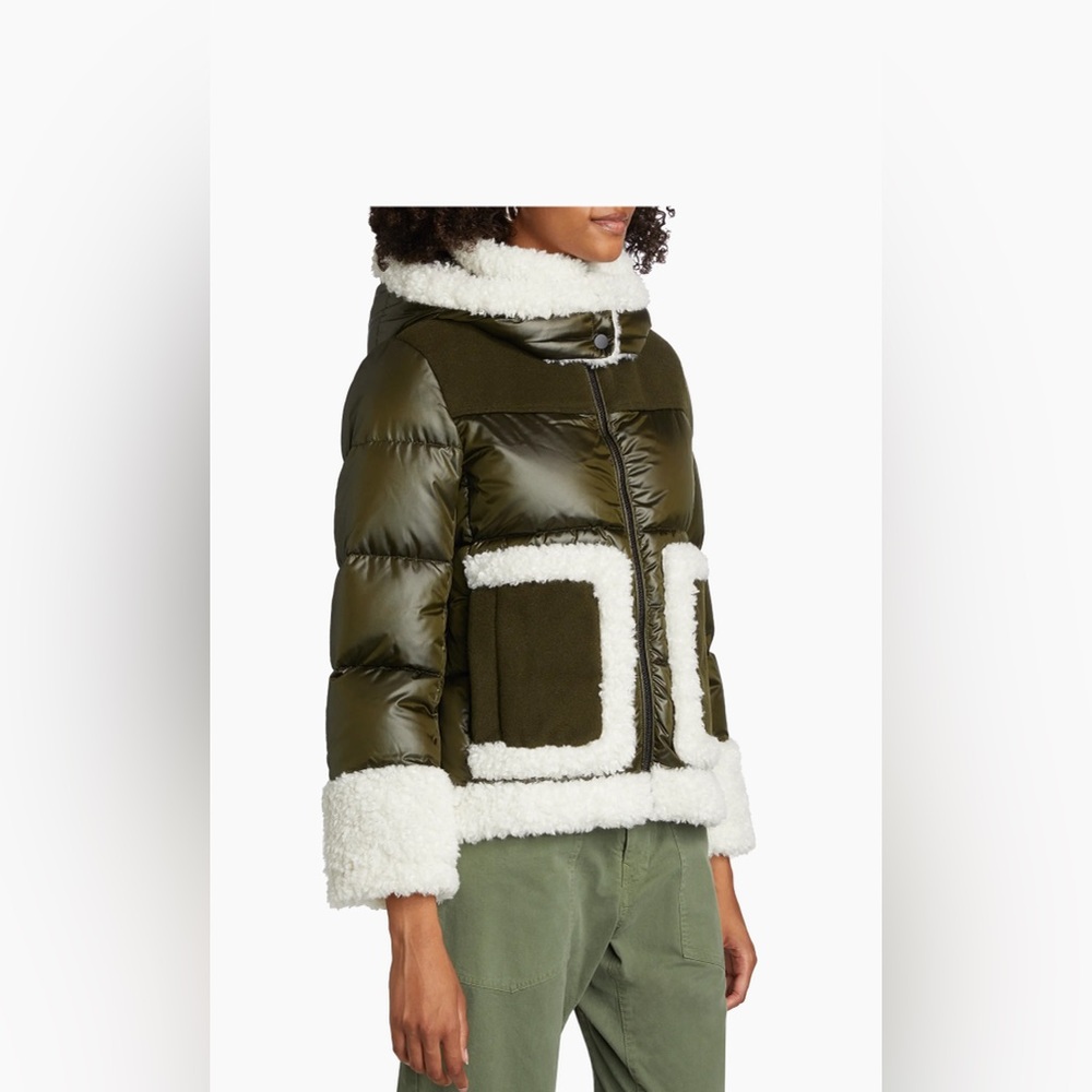 $450 Mercer Collective

Dana Mixed-Media Hooded Down Coat size L